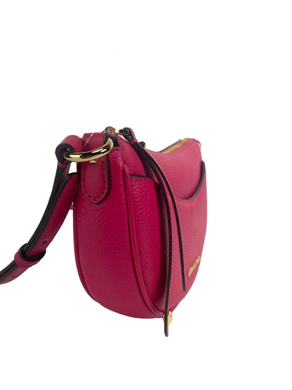 Michael Kors Dover – Kleine Umhängetasche mit Halbmond-Motiv in Rosa