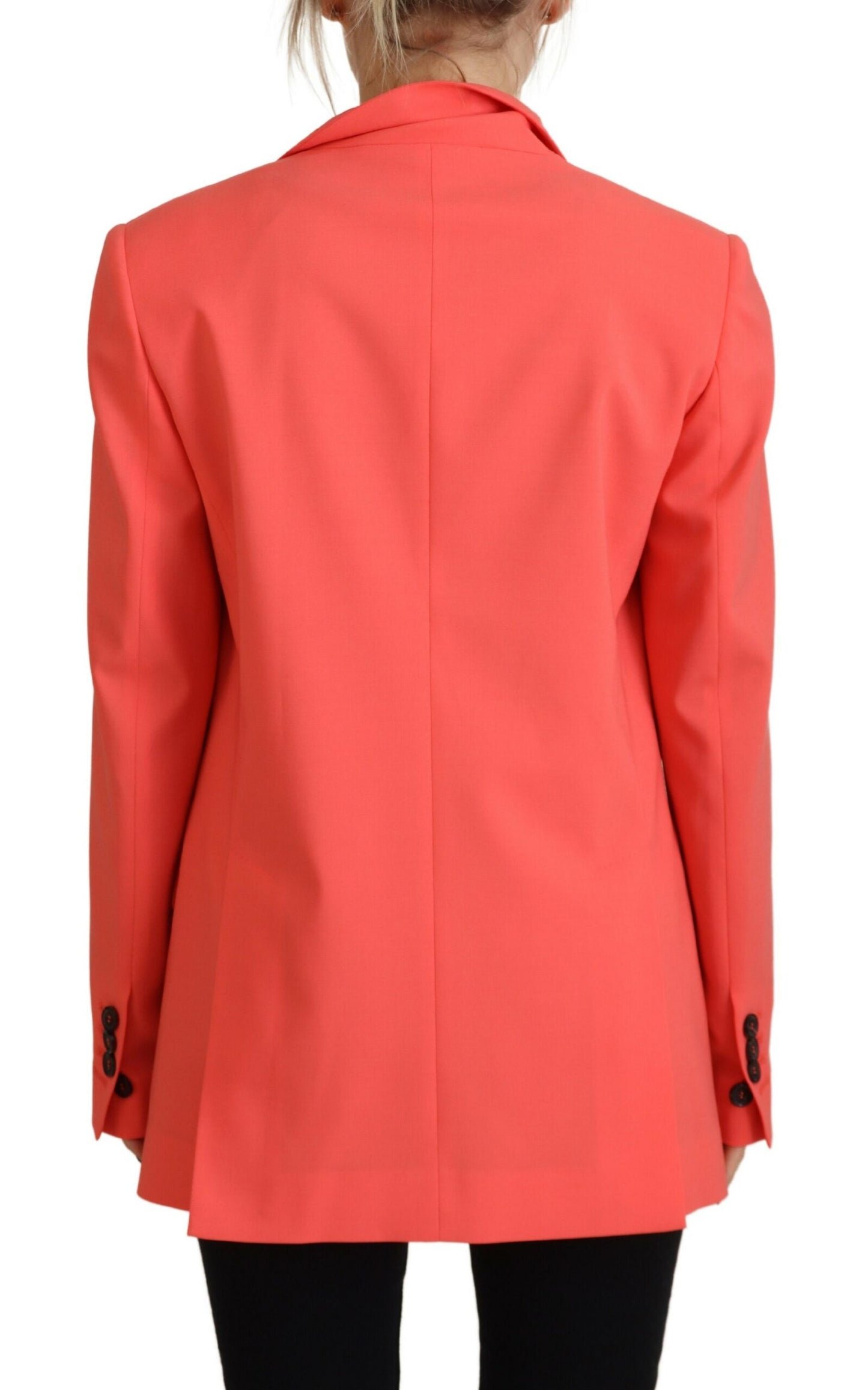Dsquared² Rosa Zweireihiger Mantel Blazer Jacke
