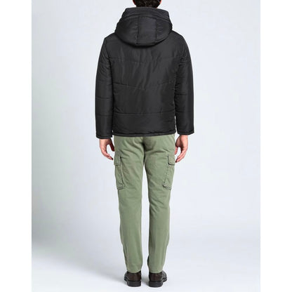 Aquascutum Black Polyamide Men's Jacket