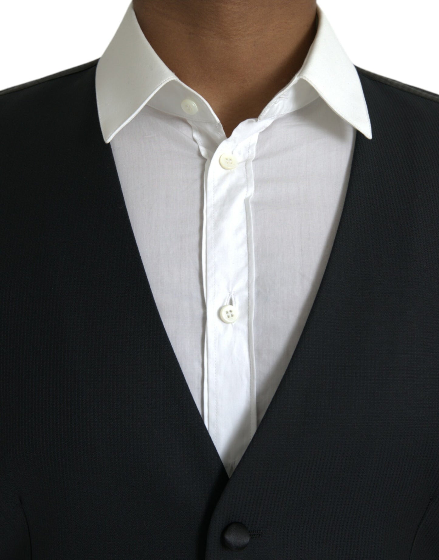 Dolce &amp; Gabbana Schwarze Wollweste, formelle Weste