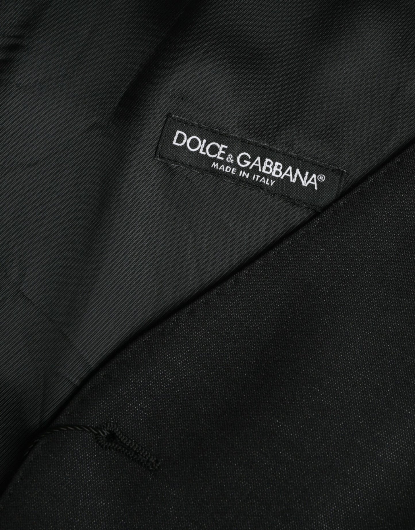Dolce &amp; Gabbana Schwarze Wollweste, formelle Weste