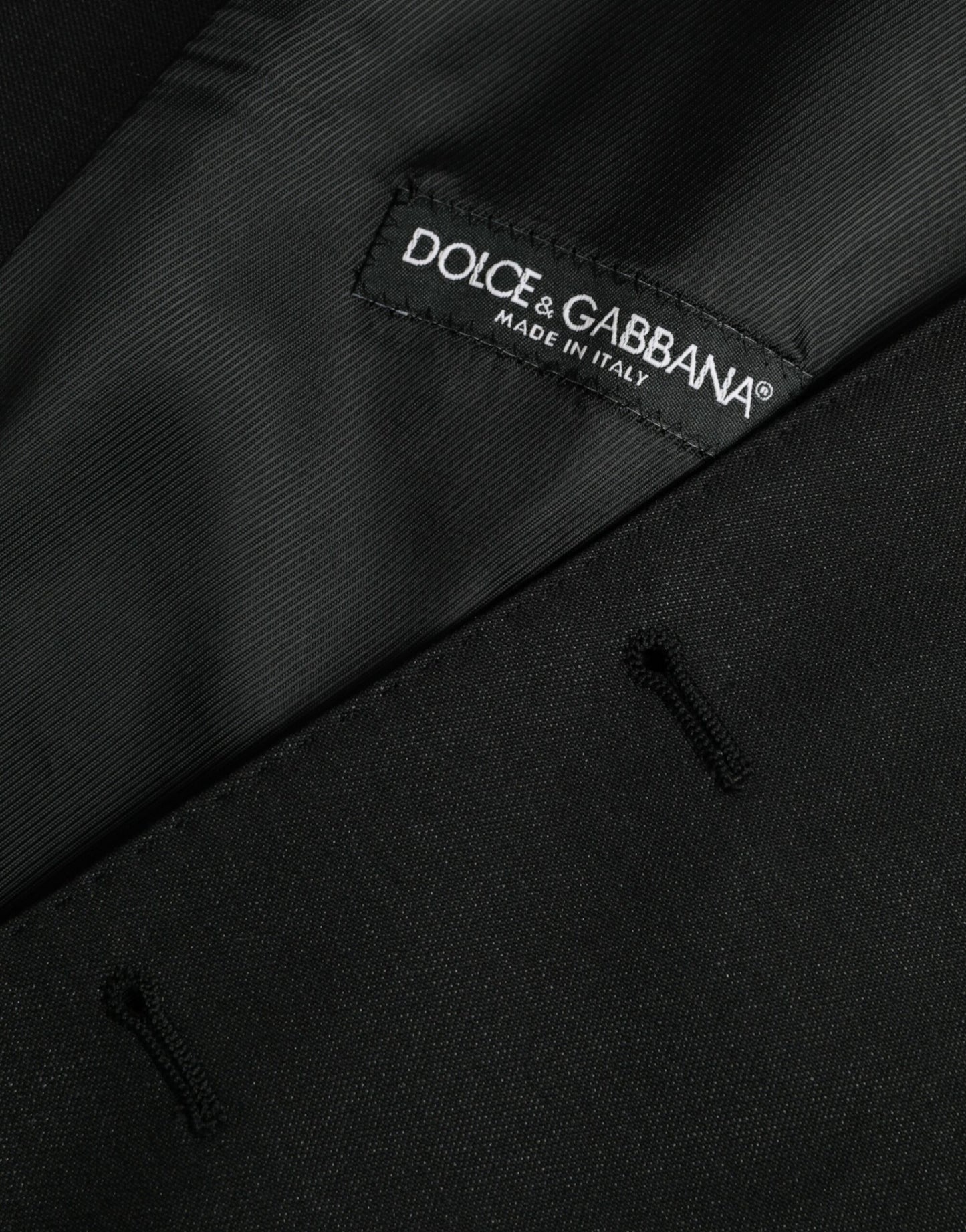 Dolce &amp; Gabbana Schwarze Wollweste, formelle Weste