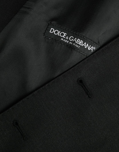 Dolce &amp; Gabbana Schwarze Wollweste, formelle Weste
