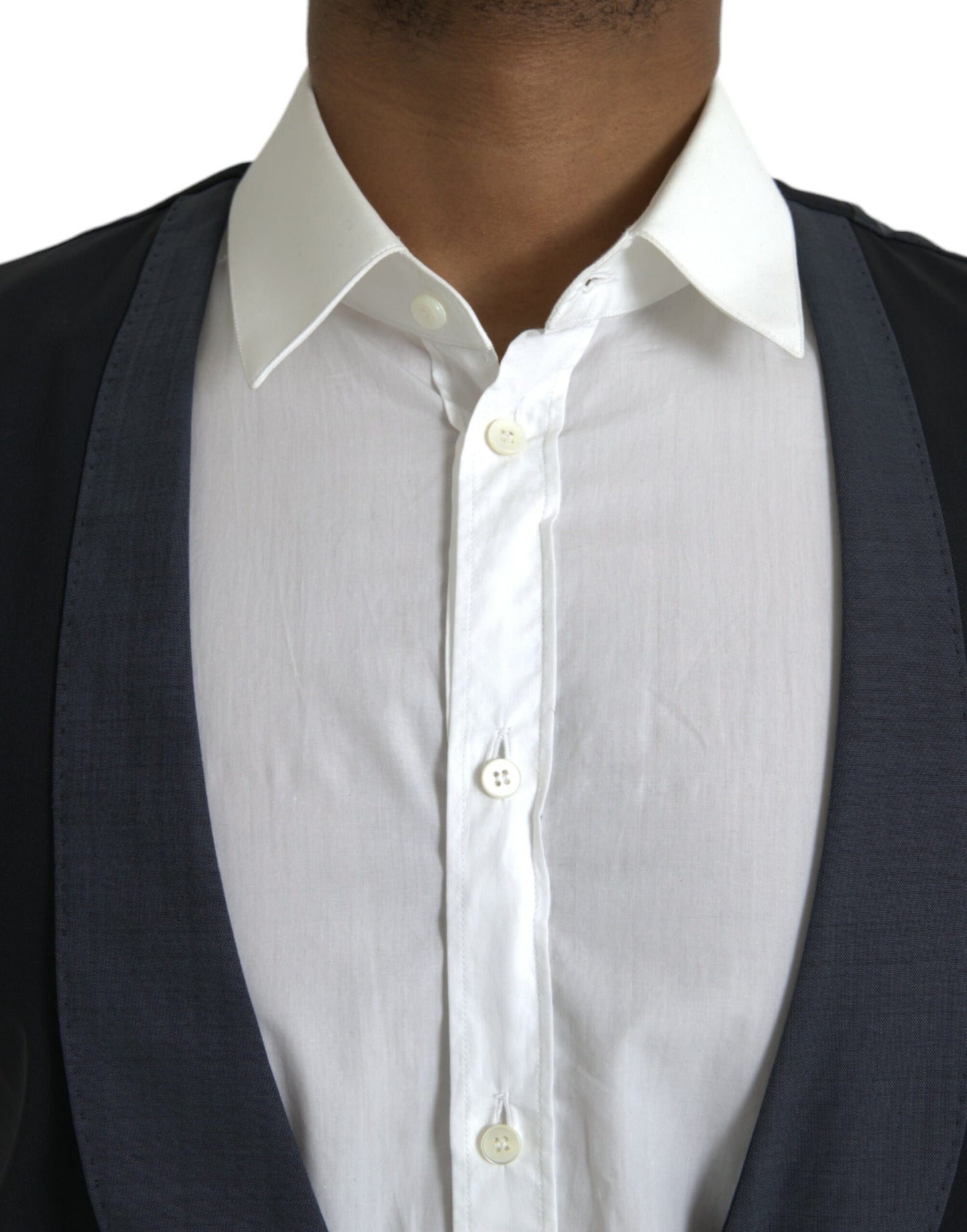 Dolce &amp; Gabbana Schwarze Wollweste, formelle Weste