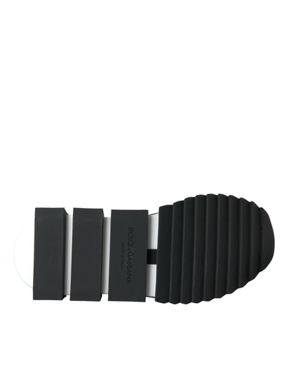 Dolce &amp; Gabbana Sorrento Trekking-Sneakers aus schwarzem Mesh