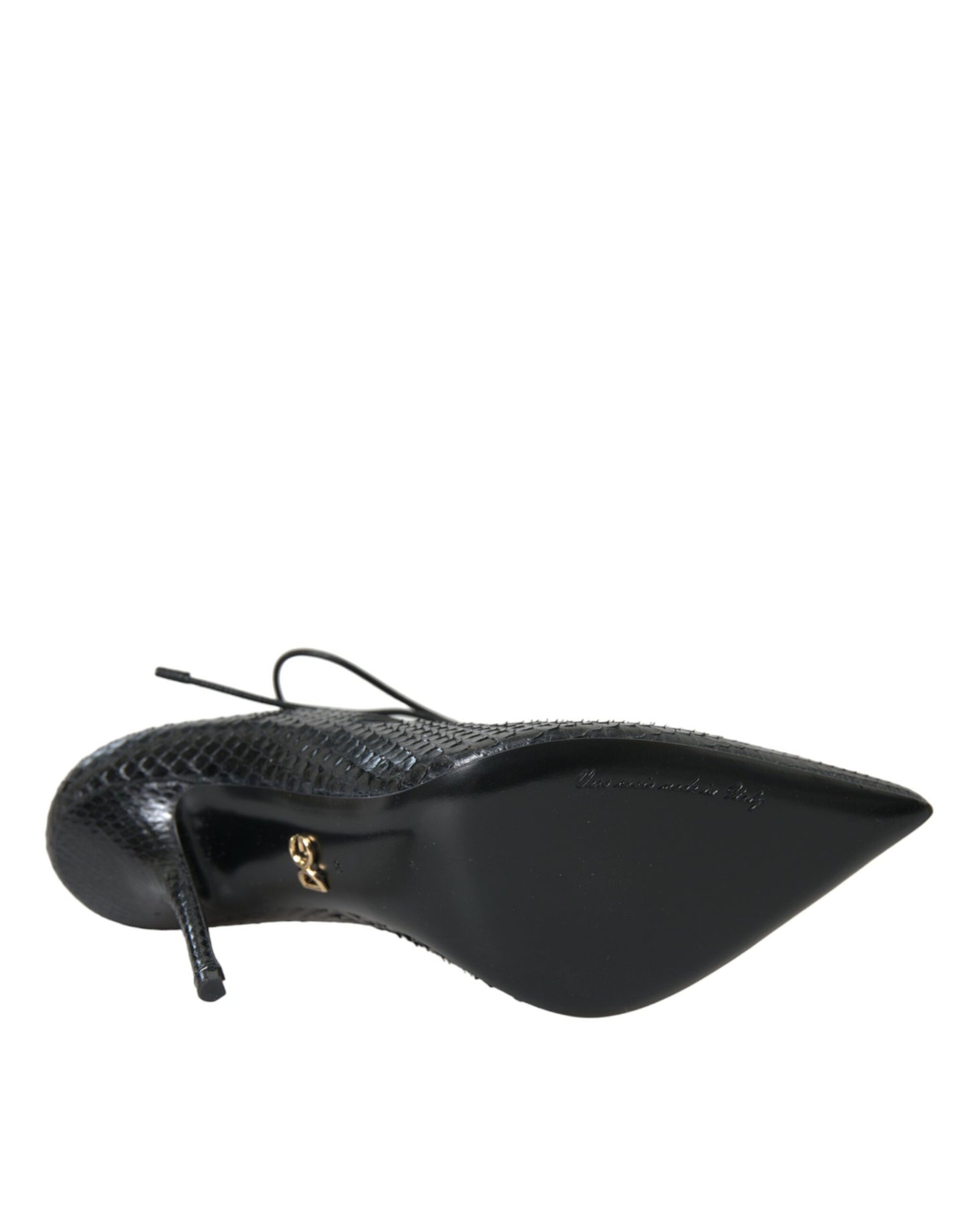 Dolce &amp; Gabbana – Mary-Jane-Pumps aus schwarzem Pythonleder