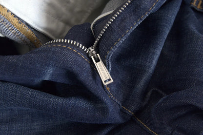 Dsquared² Blaue Cargo-Baggy-Jeans aus Baumwolle mit hoher Taille
