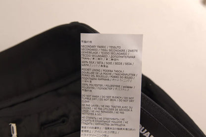 Dsquared² – Super Flare-Hose mit hoher Taille aus schwarzer Viskose