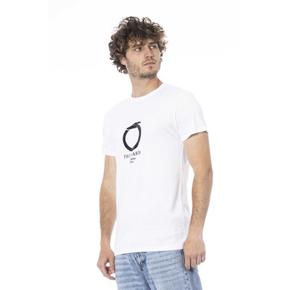 Trussardi Beachwear – Weißes Baumwoll-T-Shirt