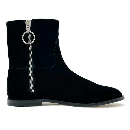 Off-White Damen-Stiefelette aus schwarzem Kalbsleder
