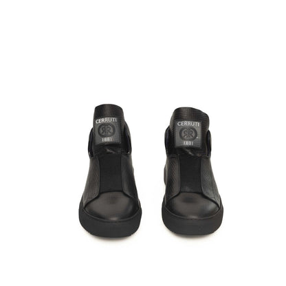 Cerruti 1881 Herren-Sneaker aus schwarzem Kalbsleder