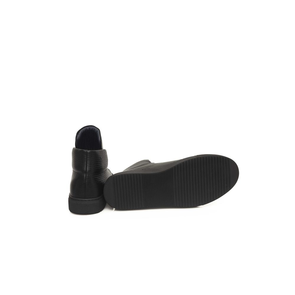 Cerruti 1881 Herren-Sneaker aus schwarzem Kalbsleder