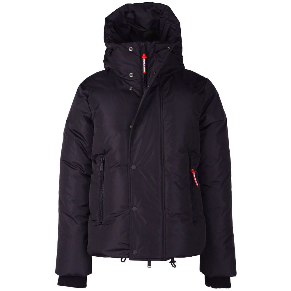 Dsquared² Schwarze Nylon-Daunenjacke für Herren