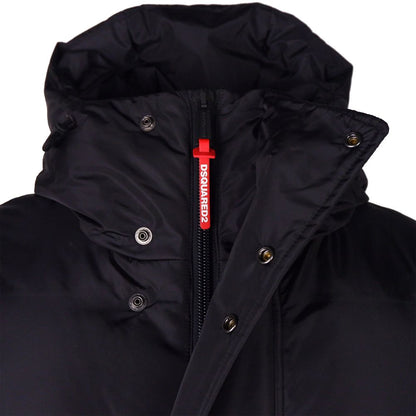 Dsquared² Schwarze Nylon-Daunenjacke für Herren