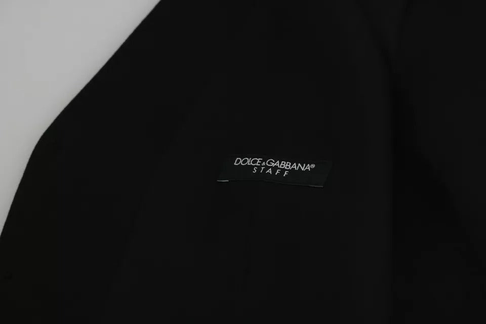 Dolce &amp; Gabbana – Schwarze Weste aus Wollstretch für formelle Anlässe