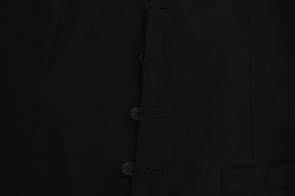 Dolce &amp; Gabbana – Schwarze Weste aus Wollstretch für formelle Anlässe