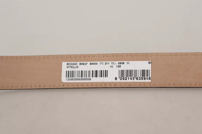 Dolce &amp; Gabbana Schwarzer klassischer Ledergürtel mit silberner Metallschnalle