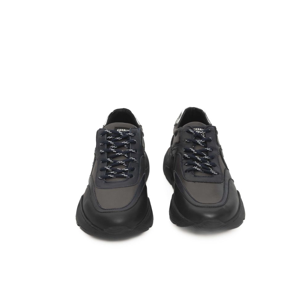 حذاء شيروتي 1881 من جلد البقر الأزرق للرجال