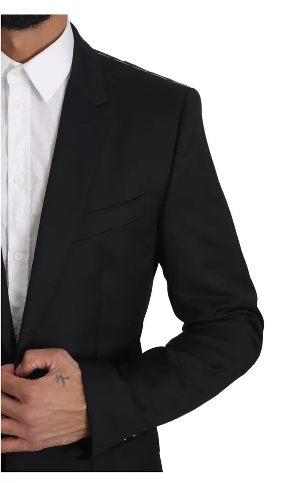 جاكيت ومعطف بليزر أسود ضيق من دولتشي آند غابانا مارتيني