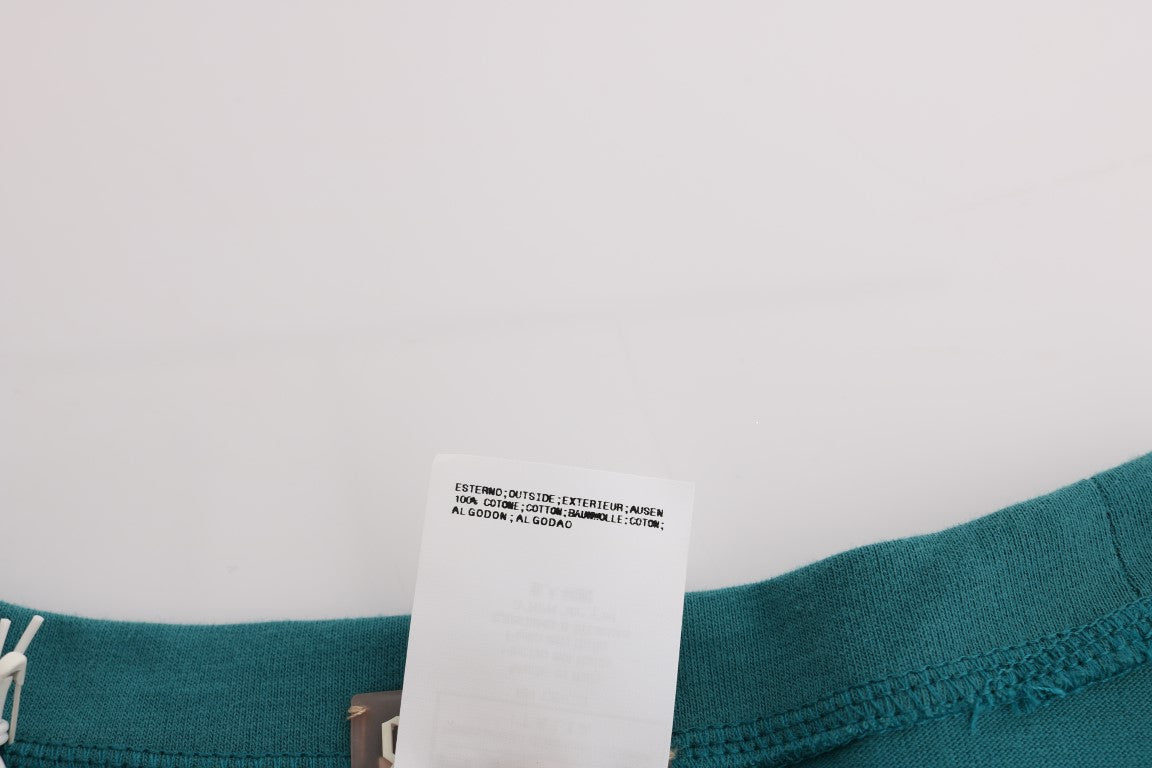 John Galliano Green Cotton Oversized Sweater