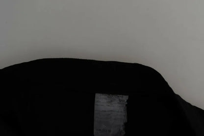 Dolce &amp; Gabbana – Kurze Caprihose aus schwarzem Wollstretch