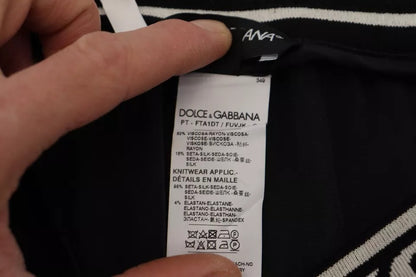 Dolce &amp; Gabbana Schwarze Jogger-Jogginghose aus Baumwolle
