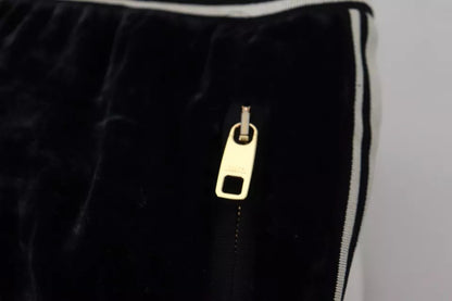 Dolce &amp; Gabbana Schwarze Jogger-Jogginghose aus Baumwolle