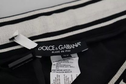 Dolce &amp; Gabbana Schwarze Jogger-Jogginghose aus Baumwolle