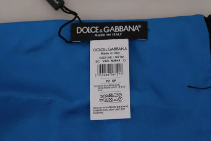 Dolce &amp; Gabbana Königsblauer Schal Halstuch Seidenschal