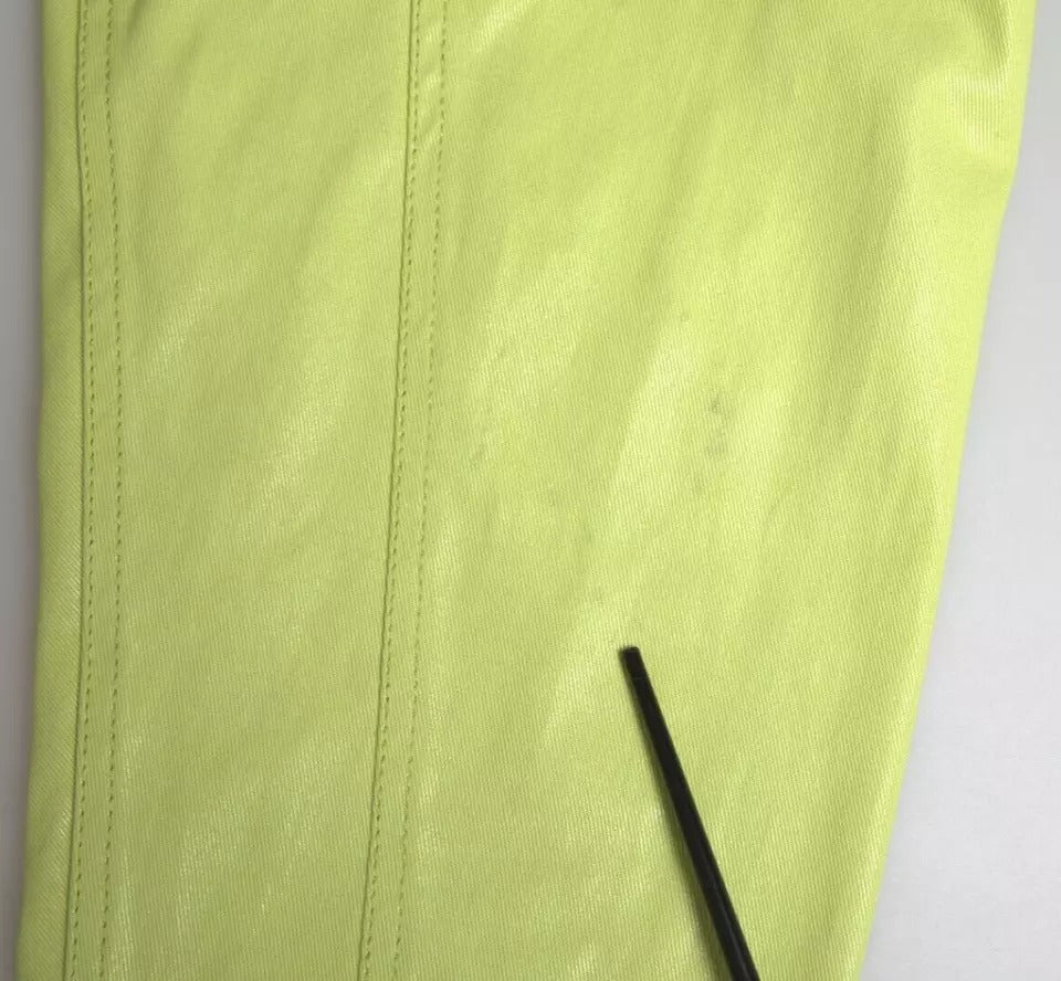 Dolce &amp; Gabbana – Lässiges Button-Down-Hemd aus grüner Baumwolle mit Kragen