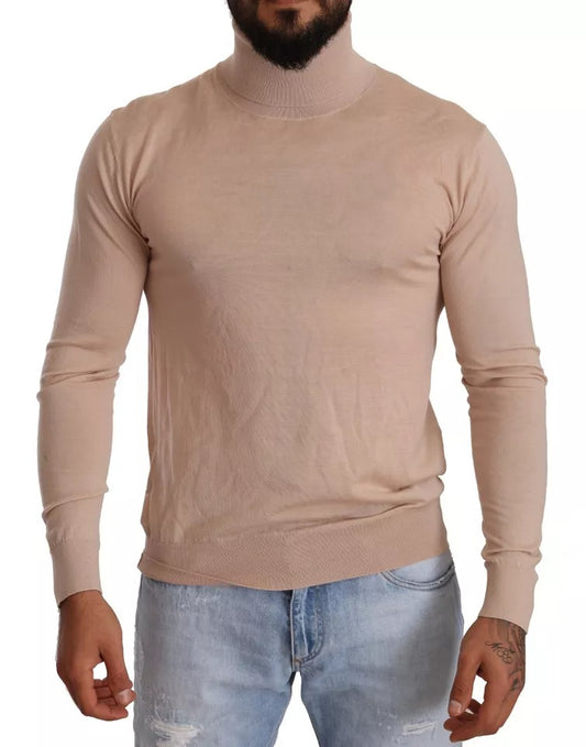 Dolce &amp; Gabbana Beige Kaschmir Rollkragenpullover
