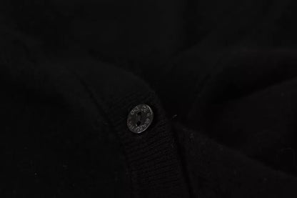 Dolce &amp; Gabbana – Schwarzer Wollstrick-Cardigan mit Knopfleiste