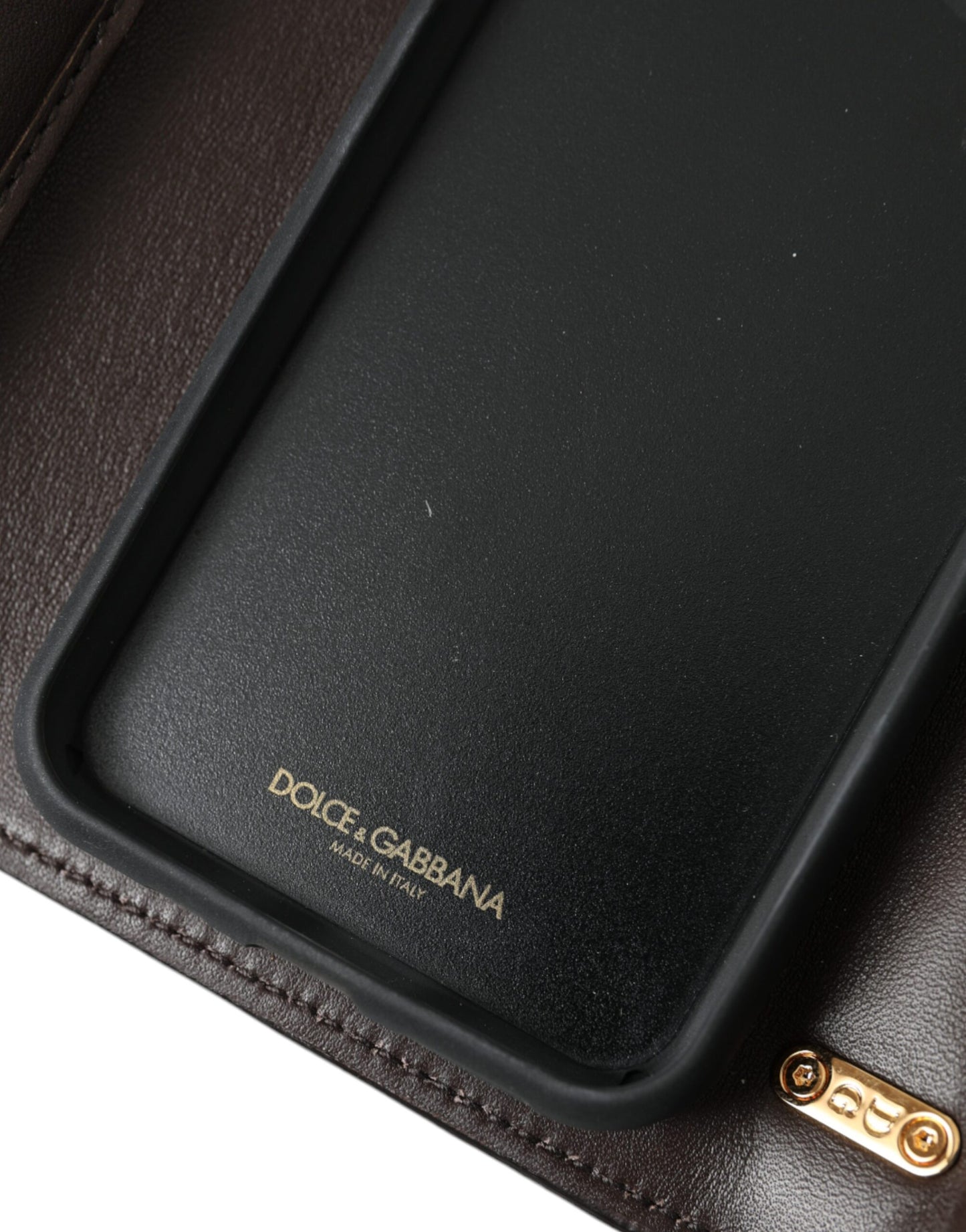 Dolce &amp; Gabbana – DG Girls – Umhängetasche aus braunem Pythonleder