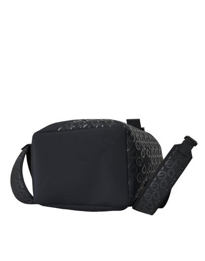 Dolce &amp; Gabbana – Schulrucksack aus Neopren und Nylon mit DG-Logo, Schwarz