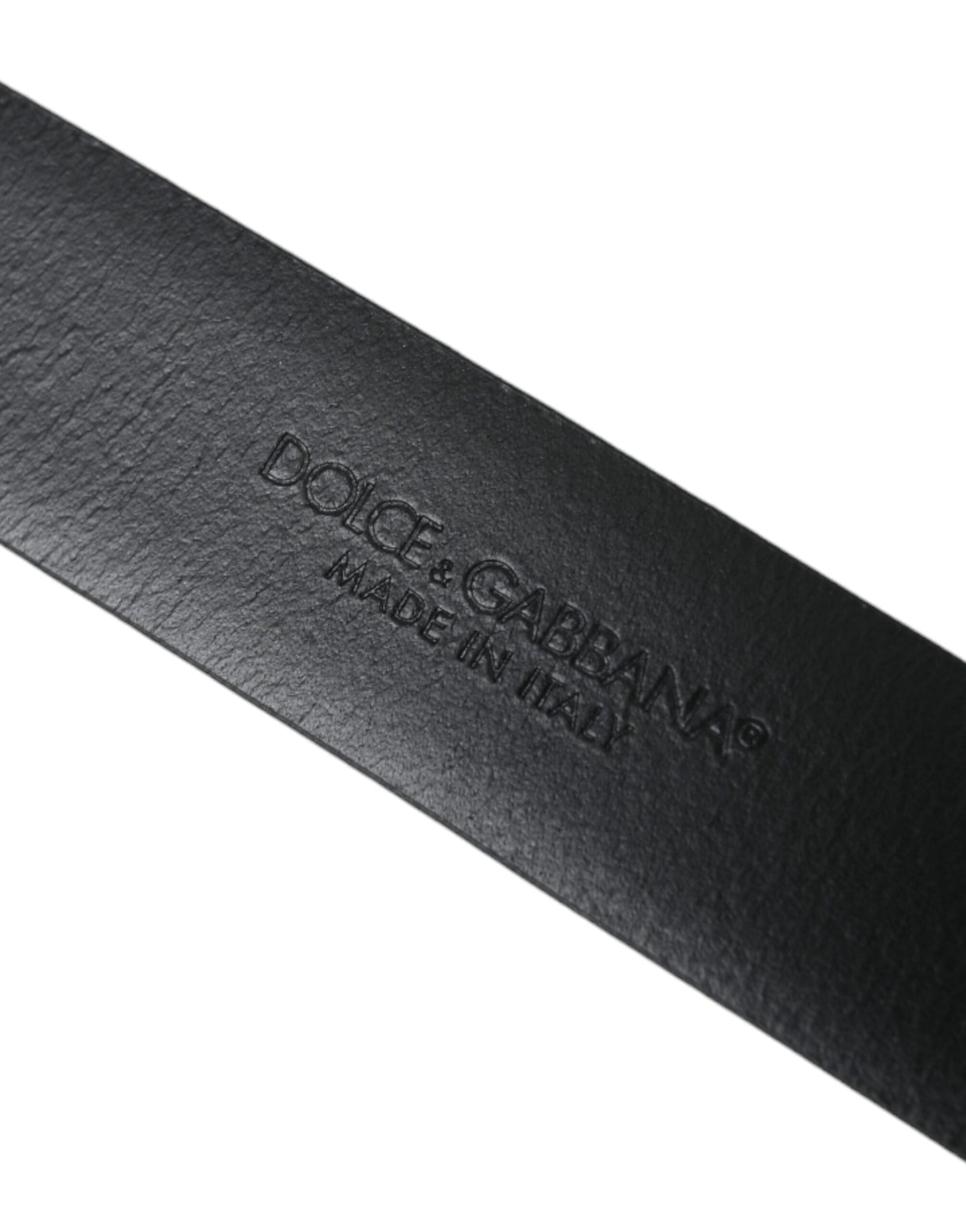 Dolce &amp; Gabbana Blauer Gürtel aus Kalbsleder mit goldener Metallschnalle Herren