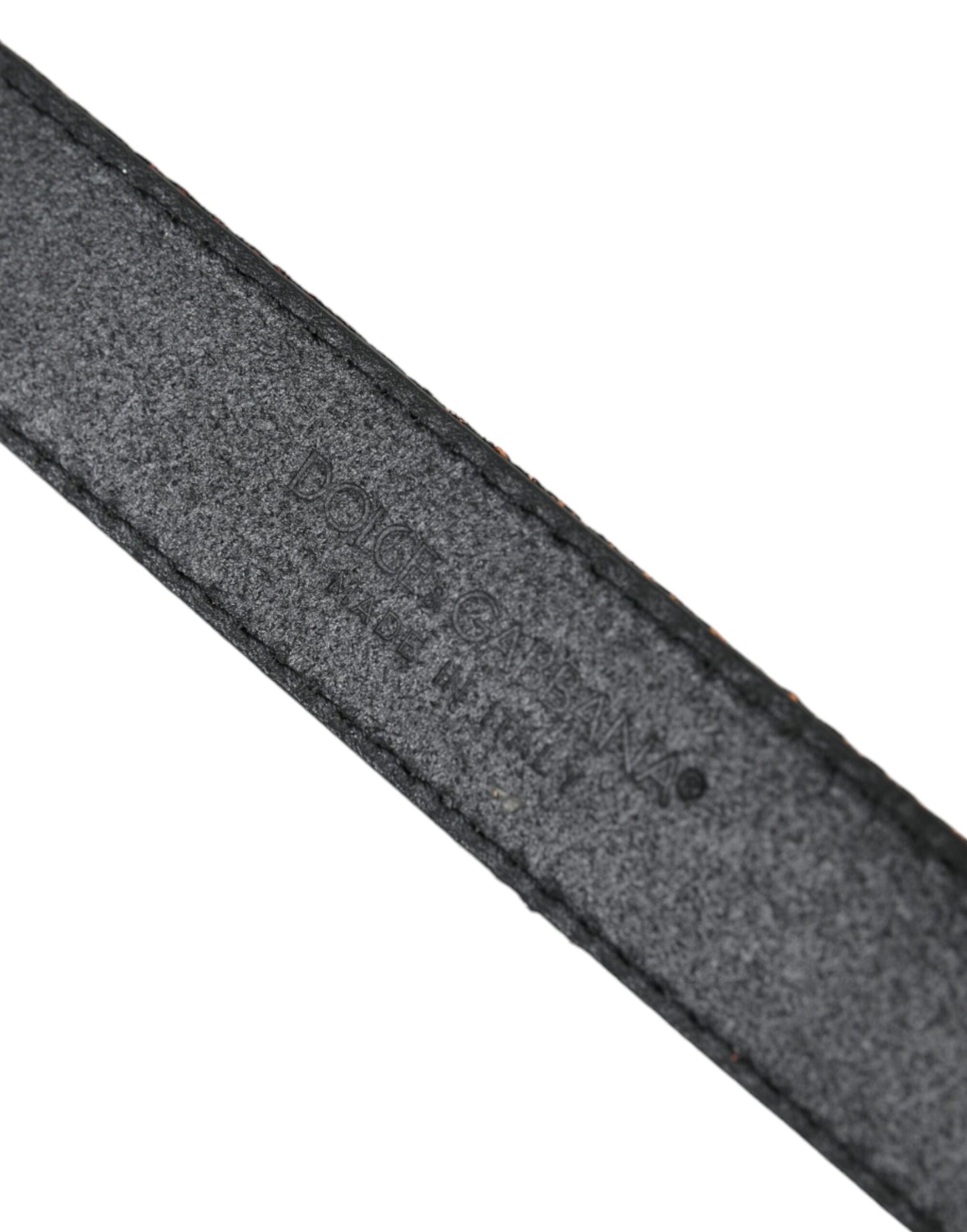 Dolce &amp; Gabbana – Gürtel mit goldenen Jacquardstreifen und silberner Metallschnalle