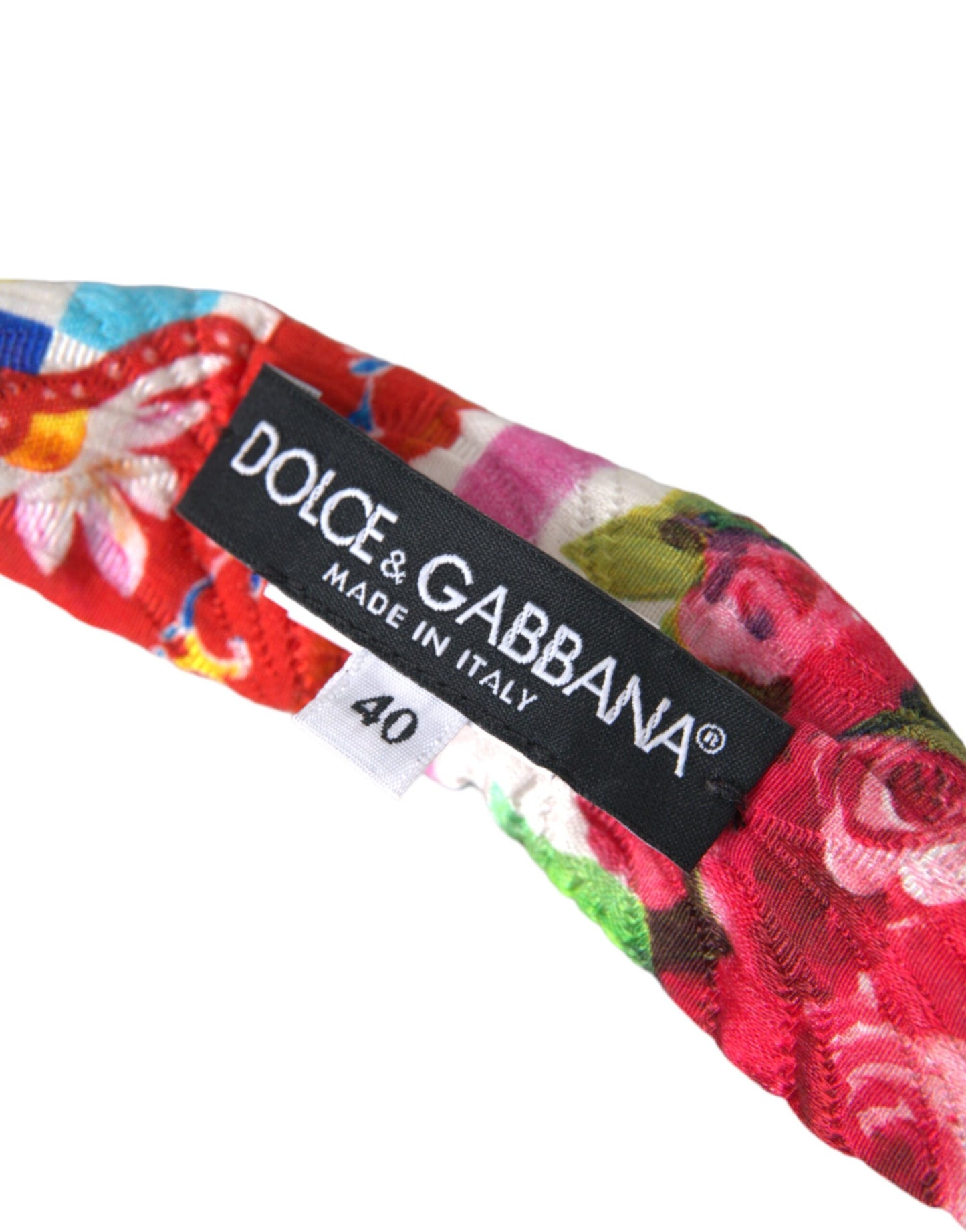 Mehrfarbiger Taillengürtel mit Carretto-Print von Dolce &amp; Gabbana