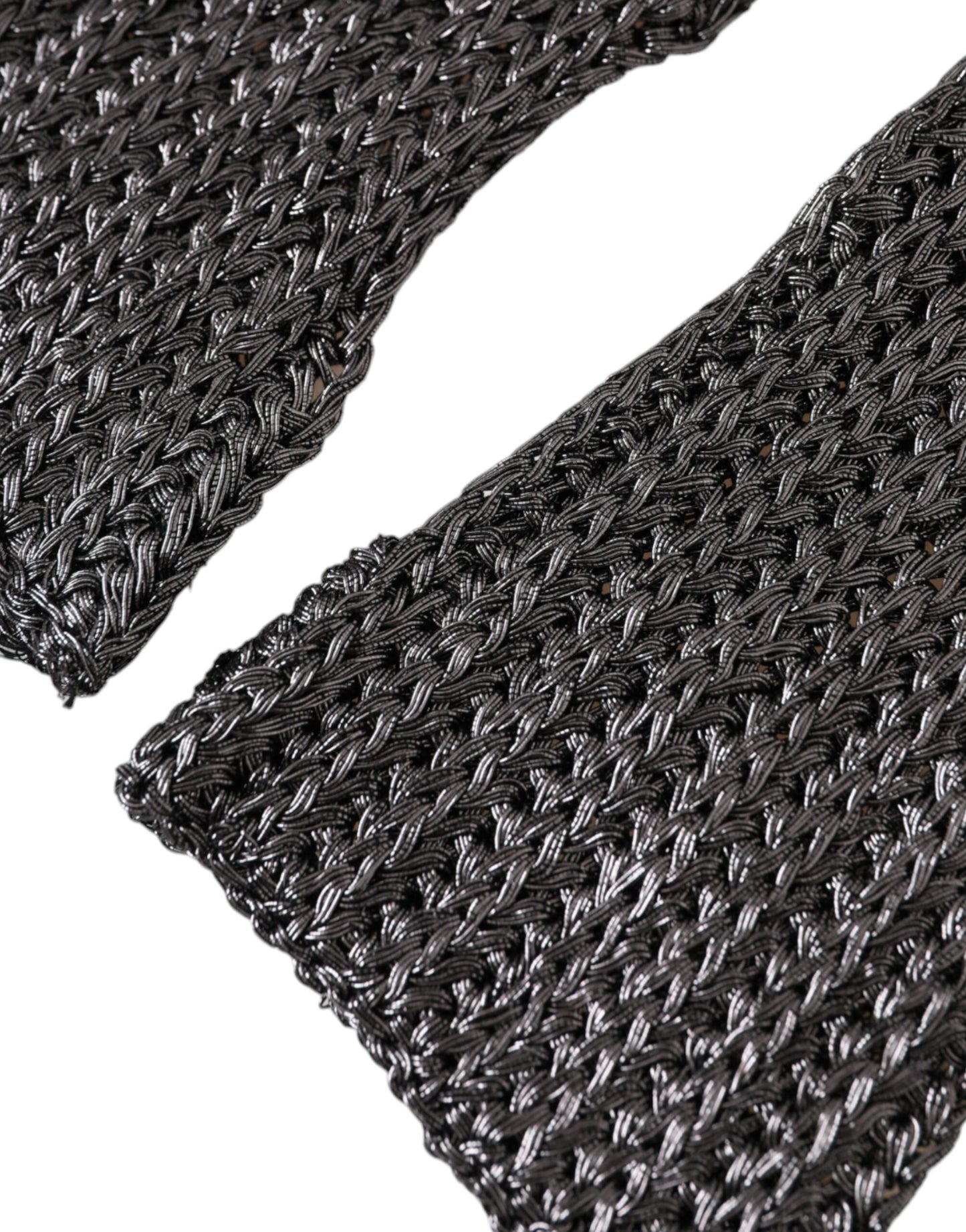 Dolce &amp; Gabbana – Fingerlose Handschuhe aus grauer Viskose