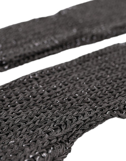 Dolce &amp; Gabbana – Fingerlose Handschuhe aus grauer Viskose