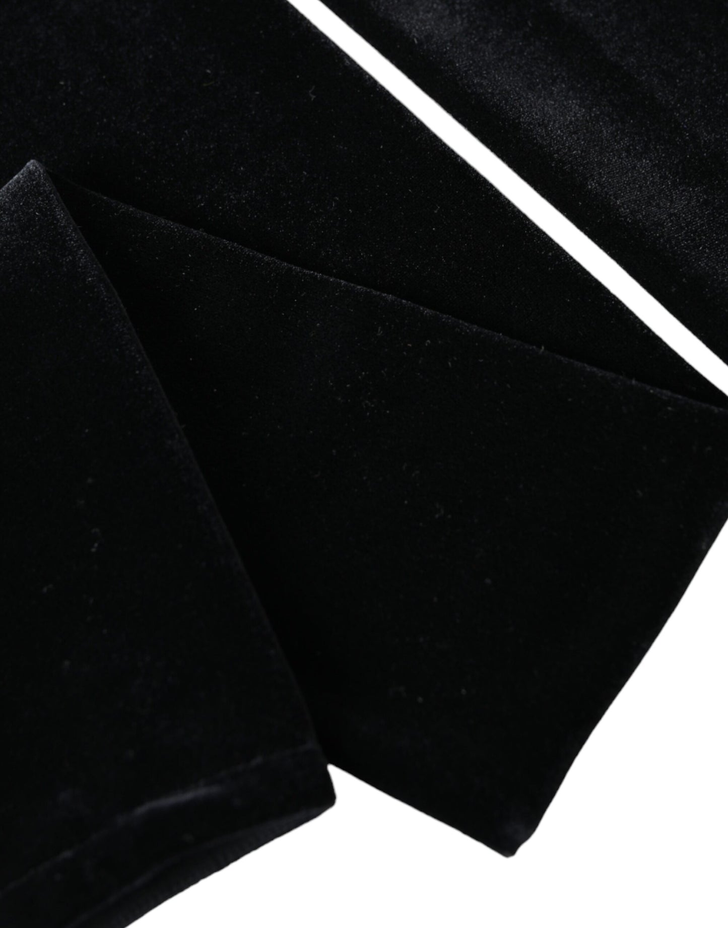 Dolce &amp; Gabbana – Lange, fingerlose Handschuhe aus Nylon in Schwarz mit Ellenbogenpartie