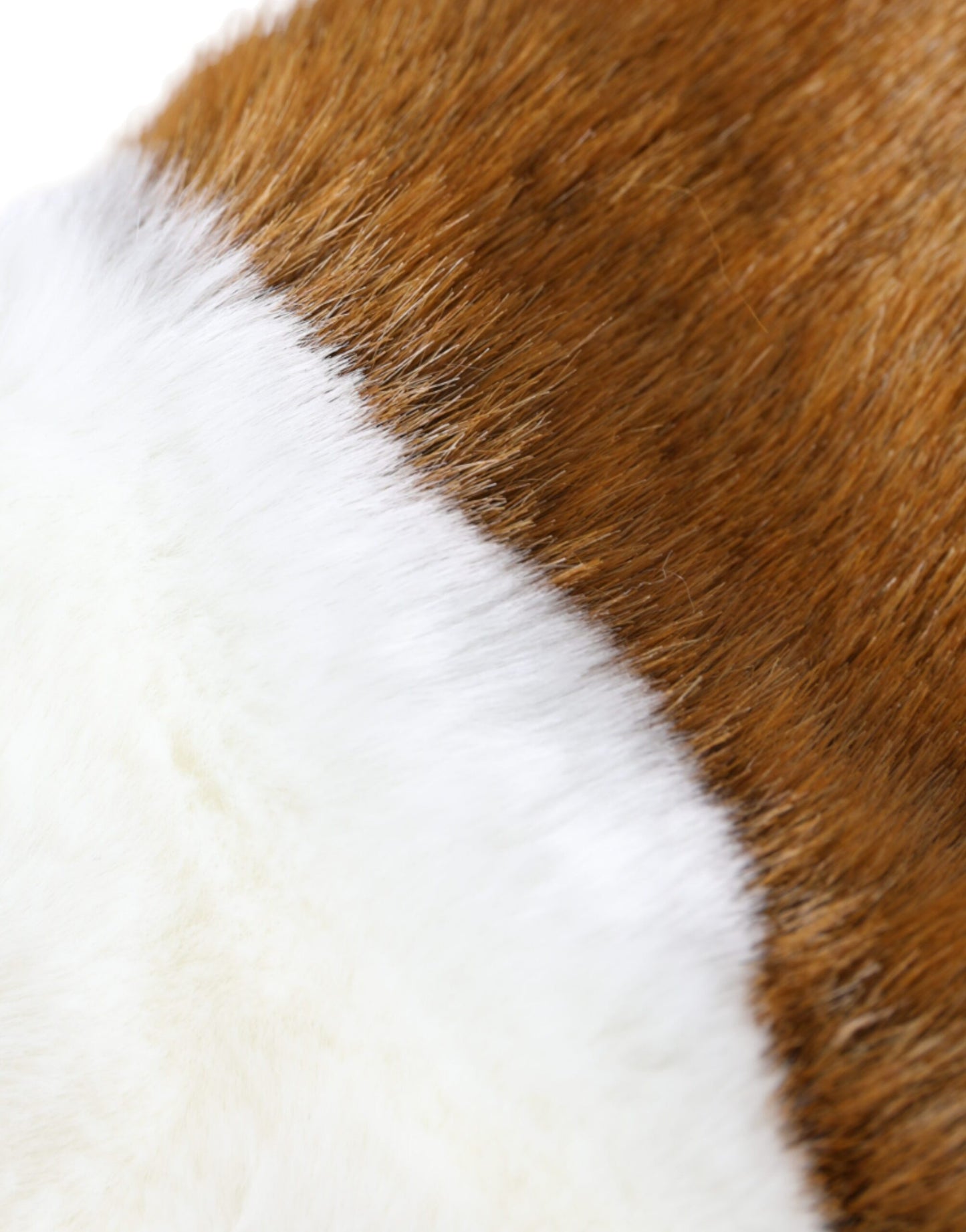 Dolce &amp; Gabbana Braun-weiße Fäustlinge aus Acryl mit Strickpelz