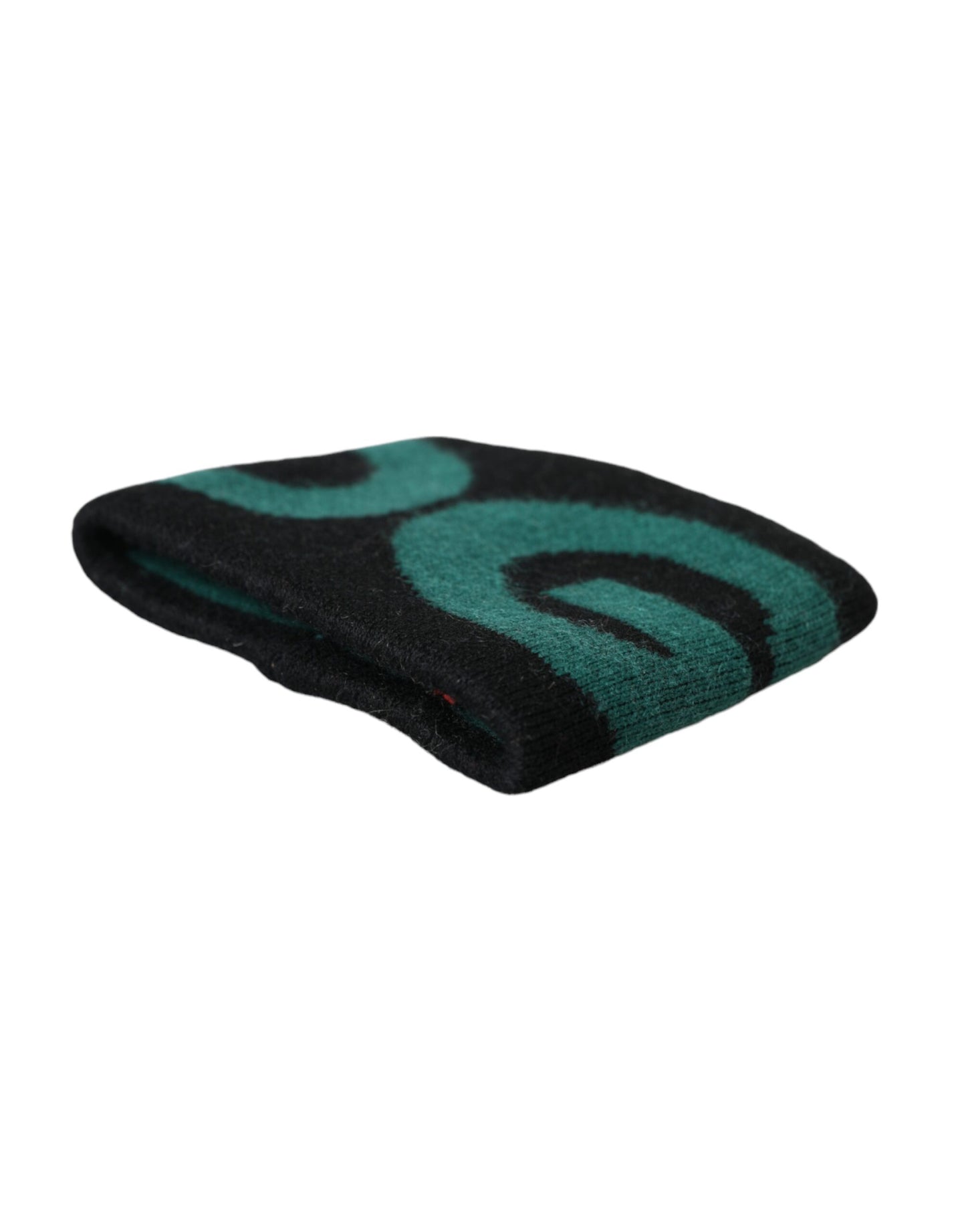 Dolce &amp; Gabbana – Armband mit Logo aus Wolle in Schwarz und Grün #DGMILLENNIALS