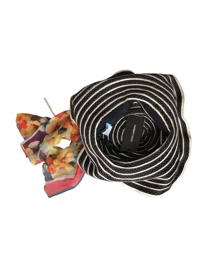 Dolce &amp; Gabbana – Mehrfarbiger Fantasy-Schlapphut mit breiter Krempe