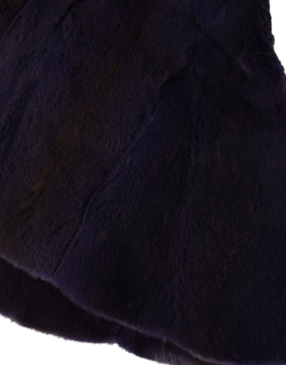 Dolce &amp; Gabbana – Schwarzer Hut mit Wieselfell-Wickel