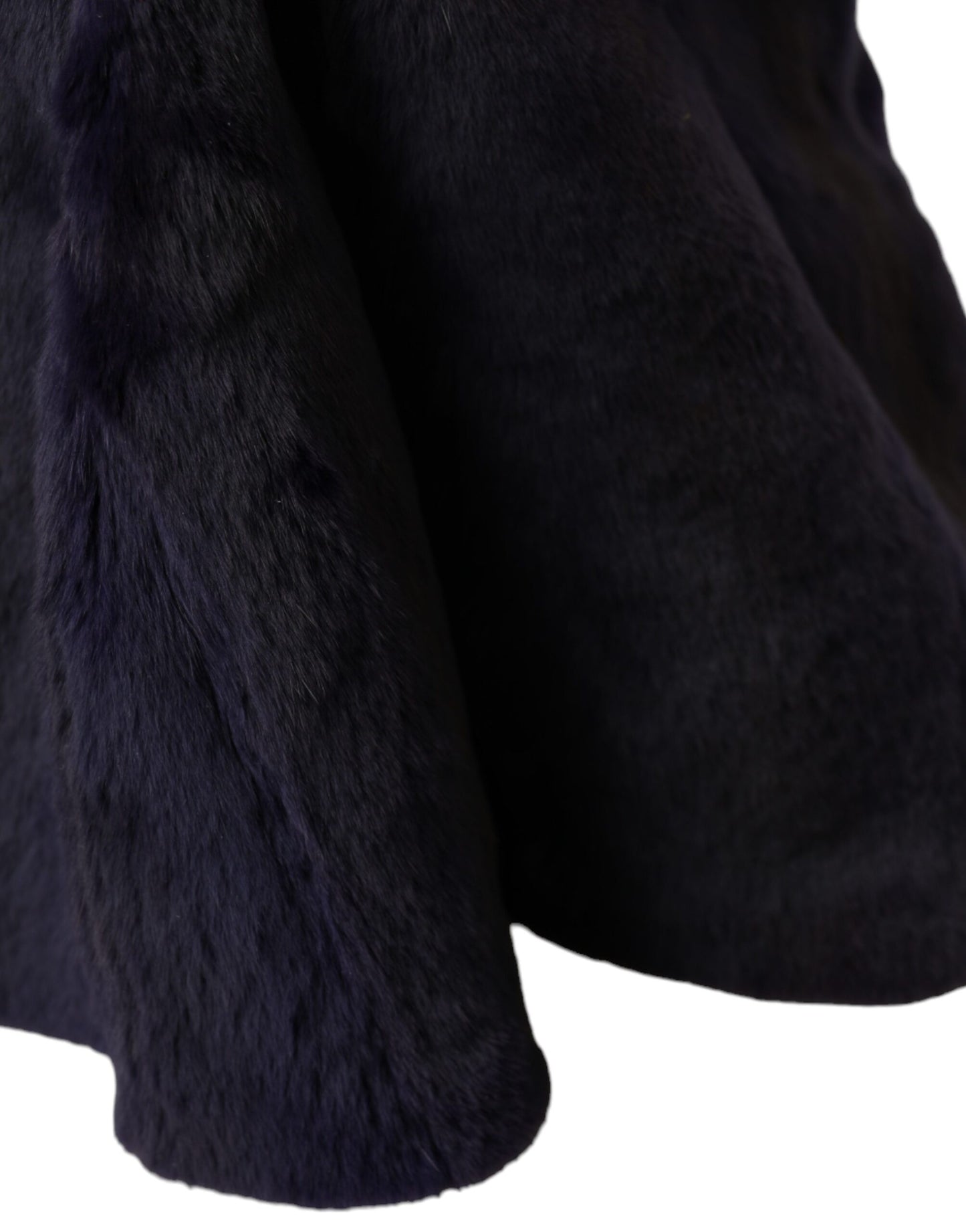 Dolce &amp; Gabbana – Schwarzer Hut mit Wieselfell-Wickel