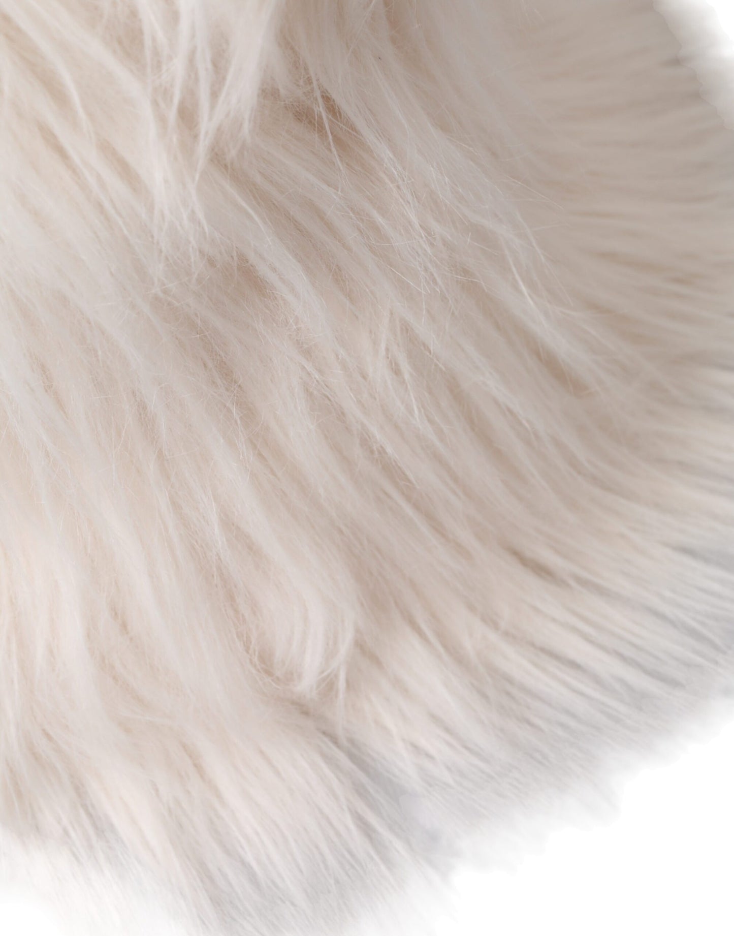 Dolce &amp; Gabbana – Weißer Fischerhut aus Acrylfell für Damen