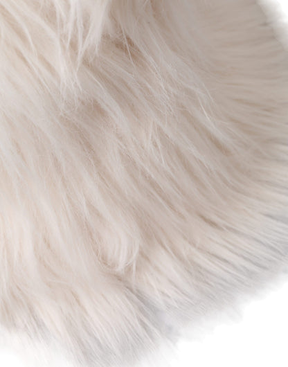 Dolce &amp; Gabbana – Weißer Fischerhut aus Acrylfell für Damen