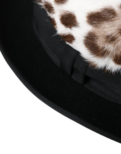 Dolce &amp; Gabbana Mehrfarbiger Leoparden-Fedora-Hut für Damen