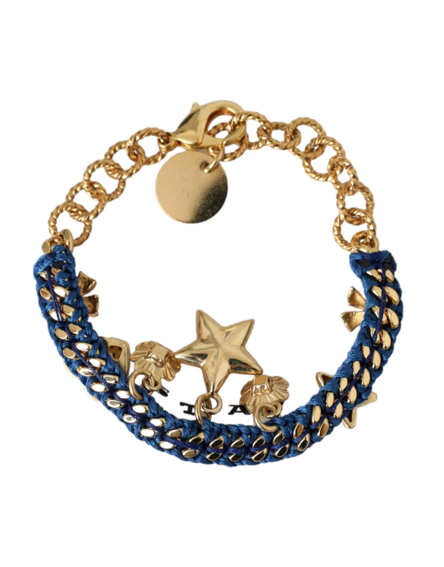 Dolce &amp; Gabbana – Goldfarbenes Messing-Kettenarmband mit Sternmotiv