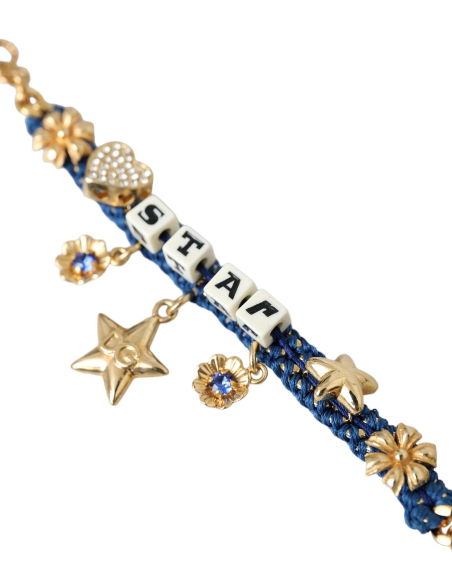 Dolce &amp; Gabbana – Goldfarbenes Messing-Kettenarmband mit Sternmotiv